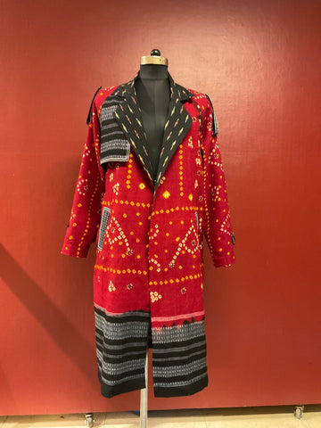 Bandhani Trench Coat