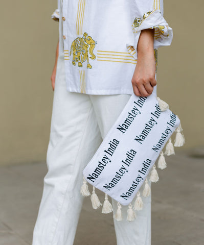 Black Namastey India Pouch