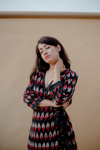Tribal Wrap Dress
