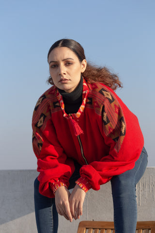 Indie Red Kullu Bomber