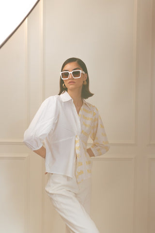 Yellow Namastey Knot Shirt